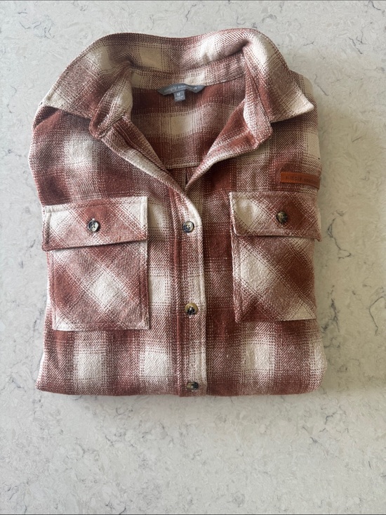 Simply Southern Other - Women’s Simply Southern Brown Plaid Button-Up Shacket